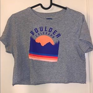 Grey Boulder Colorado t shirt
